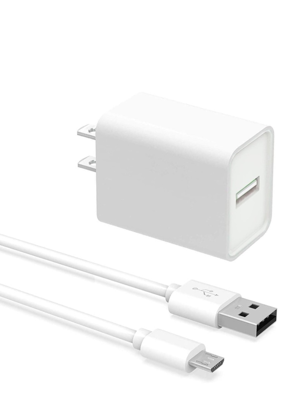 USB-A Wall Adaptor & Charging Power Cord 10Ft